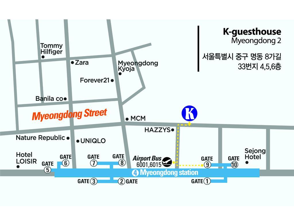 Casa de hóspedes K-guesthouse Myeongdong 2 2*
